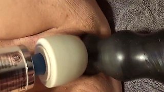 A Video Of My Wife Fisting Me Using A Huge Dildo And Then Eating My Gaping Ass Then I Fist Her And Dp Til Squirting