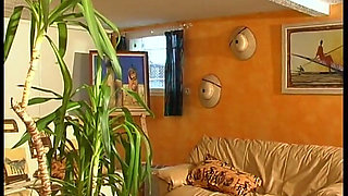 Papy Voyeur Doing a Young Redhead Maid in Stockings with a Friend