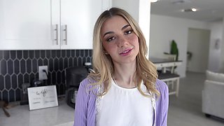 Blond bombshell Demi takes Diego's thick cock in every position