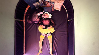 Nylon Fetish From Above View