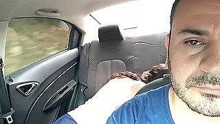 Fucking Horny College Couple On A Public Uber Trip
