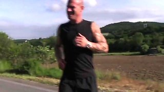 buffed up hunks pick up girl