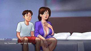Hot Indian Aunty Neighbor Fucks Anonymous in Summer Time Saga 3D Sex Game Animation