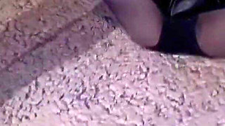 Stunningly Beautiful, Sexy, and Submissive Wife in Stockings and High Heels-flashing, Car Sex, and Internal Ejaculation.