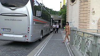 A group of real party amateur teens riding cock outdoor