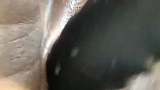Closeup Squirting Pounding My Pussy with Monster Dildo