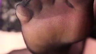 Starlightfemboy Nylon Feet Close Up