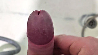 My throbs with desire... Jerking off in the bathroom.