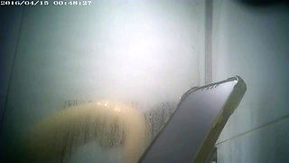 Spy Cam Catches Horny Asian Petite Teen Naked in Hotel Shower