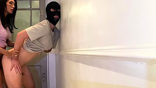 Six shemale cops fuck guy in tranny gangbang