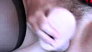 MILF blonde live toys webcam show in shower