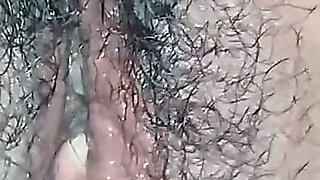 Watch as I Finger and Fondle My Stepmother-in-law's Fat, Hairy Pussy
