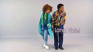 Sexy cutie masturbating black and white cam