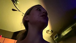 Lovely Amateur teen brunette masturbating outdoor