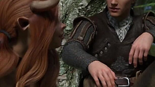 Sucking the Milky Tits of a Cow Girl