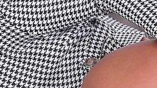 Secretary Monika Fox Masturbates on the Office Couch
