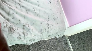 Brunette seductress working her big boobs and hot ass