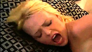 Blonde amateur girlfriend enjoys a big cock