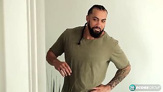 Phoenix Angel caught mid-cum sucking and fucking her step-son James Angel hardcore