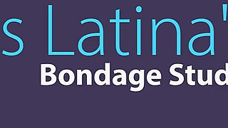 Latina Tied up Really Tight and Drooling with a Huge Ballgag