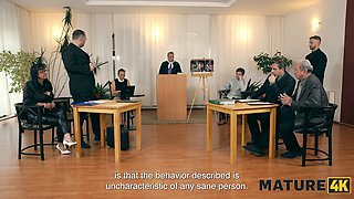 Watch as Elle's busty body gets pounded by her gardener in doggystyle & ends up in court!