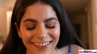 Teenage cant complain with knob in mouth