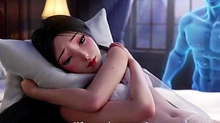 A lonely young beauty is haunted by a handsome ghost at night