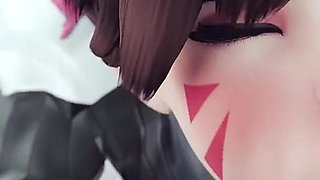 Receiving Enormous Facial After Intense Anal Cumshot Her Throat