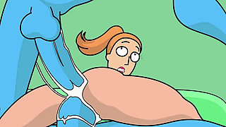 SUMMER AND MEESEEKS PARTY - ANAL SEX ( Parody Cartoon 3D )
