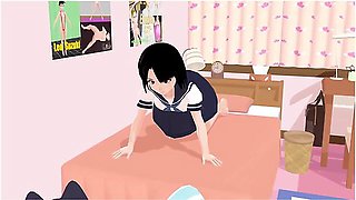 Car Toon And Hentai Anime - Mia Anime High Shool Girl Gravure In Her Rooms.a Sailor School Uniform