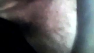 Hairy BBW Plays with Huge Black Dildo on Webcam