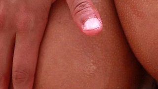 Hot Latina Teen Danica Oiled and Wet Nude on the Beach