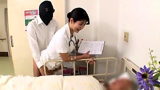 Naughty Asian nurses seize the chance to enjoy hardcore sex