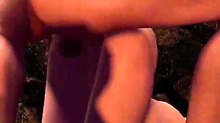 Cute Blonde Standing Doggystyle 3D Porn