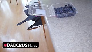 Dadcrush - big titted teen daughter-in-law bounces her large ass on stepdaddy's sausage and makes him jizz