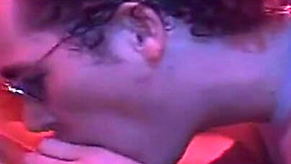 Mature Blonde Babe Devoured in Wild Club Gangbang Orgy