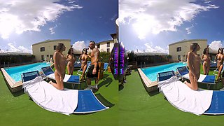 PURITYVR Three lesbian goddesses with Guilia, Benny, and