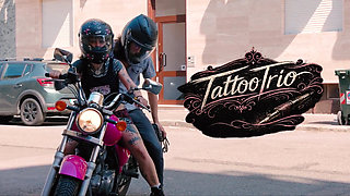 Tattoothreesome, She of Couple Cuckold Wants to Get Screwed by the Tattoo Artist