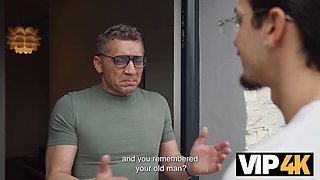 Naughty blonde pornstar Bimbo Bang gets her big tits and ass pounded hard in VIP4K