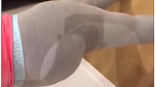 I Love Playing With My Huge Tits And Pussy After The Gym