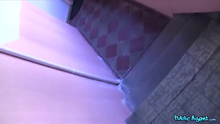 Fake College Inspector Gets Redhead To Pay With Oral Intercourse 2