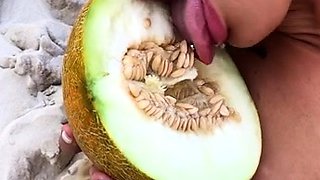 Beautiful blonde babe franziska facella solo masturbation
