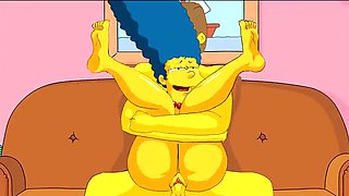 Marge Simpson Uncut: MILF Can't Resist Neighbor Ned Flanders Hardcore Hentai Fuck