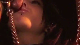 Nylon Girl Bound and Fucked Hard in Wild BDSM Session