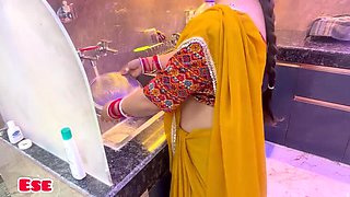 Indian Maid Big Natural Tits Doggy Style Homemade Sex with Sammy Sins