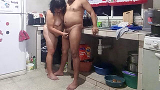 What a Delicious My Stepmother Gives Me in the Kitchen