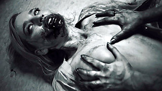 Extreme Parasite Lesbian Horror - Melody Marks & Blake Blossom in Hardcore Monster Sex Scene