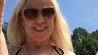 Cum Countdown Poolside Bikini Feet Tease