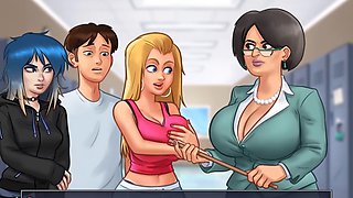 College girl with a sexy voice gets down to business