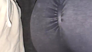 Big-assed Girl Grabs a Stranger's Cock in the Store.